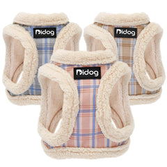 Winter Warm Dog Harness Vest Soft Padded Pet Chihuahua Puppy Harness Leash Set Adjustable For Small Medium Dogs French Bulldog