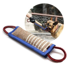 Interactive Dog Toy Jute Bite Chew Pillow for Puppy Training Fetch Play Interactive Dog Tooth Chewing Supplies