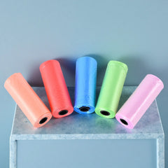 New Rolled Dog Poop Bag Biodegradable Thickened Pet Outdoor Cleaning Poop Bag with Breakpoint Dog Cat Poop Scoop Bag