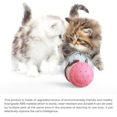 Dog Puzzle Feeder Ball Wobble Treat Dispenser Toy - Interactive Self-Playing Chew Ball for Puppies & Small/Medium Dogs to Slow