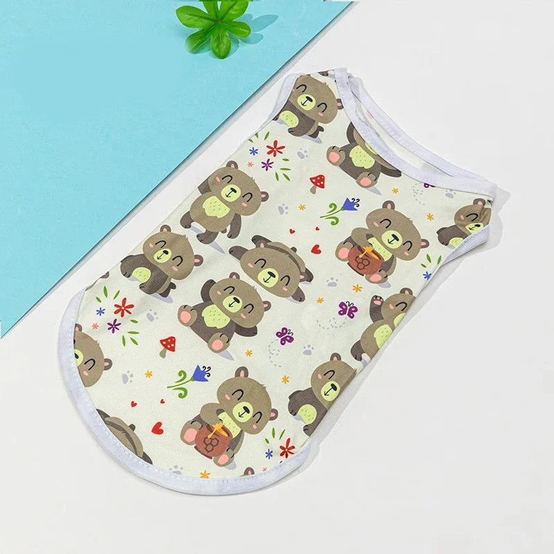 Pet Small Clothing Chihuahua Sweatshirt Xs Cute Cat Clothes Yorkshire T-shirt Summer Overalls Pug Cooling Vest Medium Dog Shirt