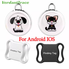 VerdantTrace Pet Anti-Loss Tracker Find My Tag Smart Locator Cat Dog Real-Time GPS Tracking No Distance Limit for iOS Android