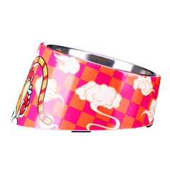 Superdesign Anti-Backflow Device 15 ° Tilted Bowl, Suitable for Cats and Dogs - Non-Slip, Anti-Spill Pet Feeder, Anti-Spill Design, 15 ° Slope Allows Easy Access to Food Bowl, Durable Plastic/Bamboo/Structure, 0.5 Cup Capac