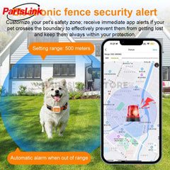 4G Dog Cat GPS Tracker for Pets - Waterproof Smart Locator with App, Live Tracking & Light/Sound Search with Subscription