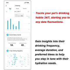 Hiigge Cat Water Fountain SE 70mai Wireless Automatic Pet Drinker for Dog Cats Water Dispenser with data analysis