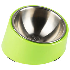 Super Design Marble Pattern 15-Degree Tilted Bowl, Suitable for Dogs and Cats, Tilted Angle Bull Terrier Bowl Pet Feeder, Non-Slip and Spill-Proof, Easier to Reach Food, Drop-Resistant and Non-Slip