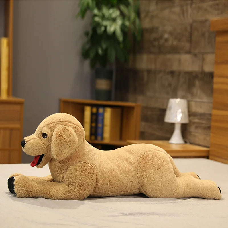 40/70cm Simulation Labrador Dog Plush Toy Creative Realistic Animal Puppy Dolls Stuffed Soft Toys for Children Birthday Gift