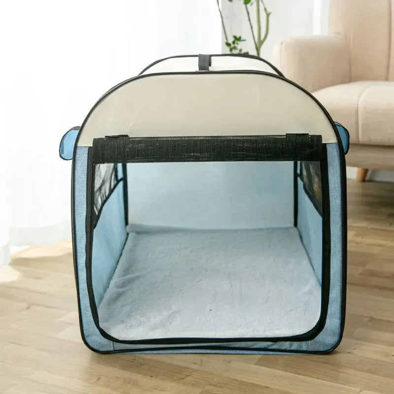 Winter Warm Pet Tent Folding Dog House Pet Car Carrier Bag Outdoor Kennels Playpen Pet Delivery Room for Small Dogs Cats