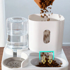 New cat feeding water feeder smoothly out water dog bowl cat basin two-in-one water dispenser cat bowl pet supplies