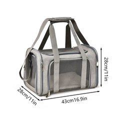 1PC Cat, Dog Carrier for Small Medium Cats Puppies up to 15 Lbs, Collapsible Travel Puppy Carrier