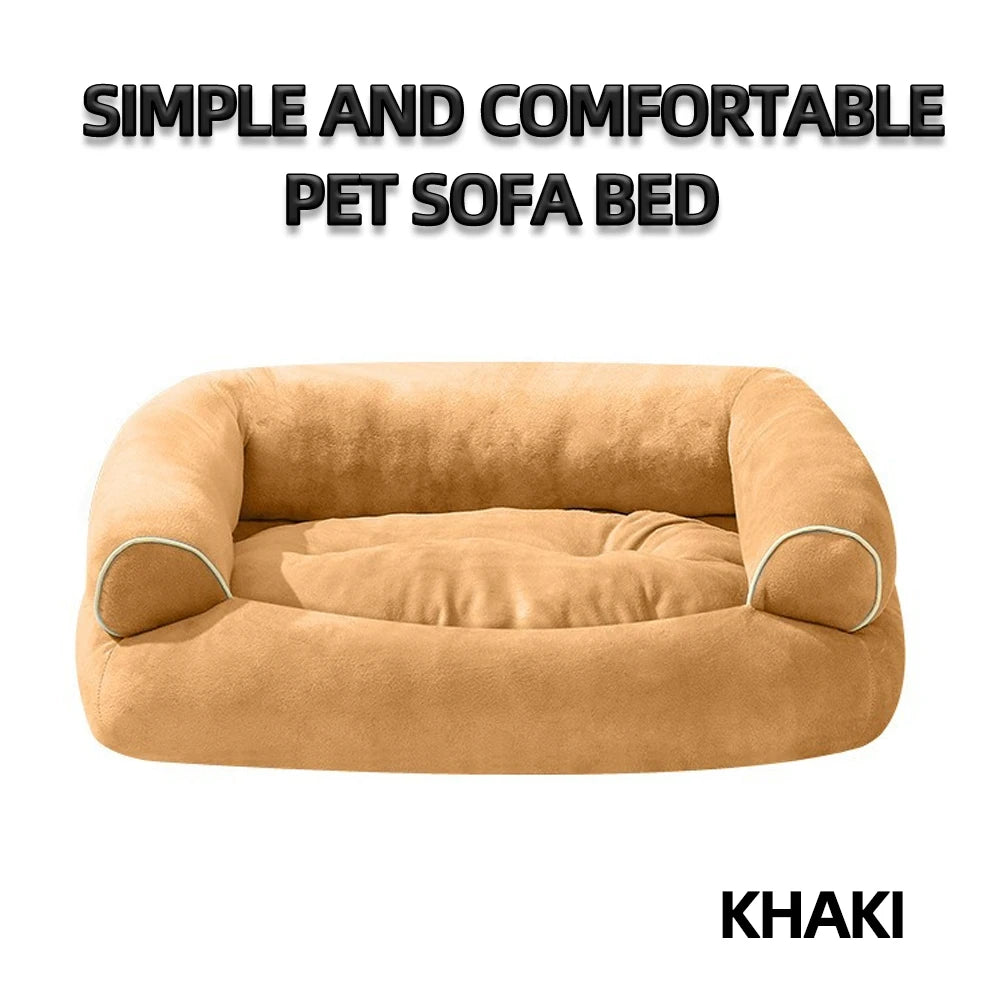 Multifunction Dog Bed Cats Sleeping Bed U-shaped Sofa Warm Winter Puppy Kitten Soft Pet Cushion for Small Medium Large Pet Sofa