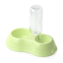 Multi-Purpose Pet Drinker Feeder Plastic Automatic Water Bowl with Two Bowls for Dog And Cat One Bowl Design for Easy Cleaning