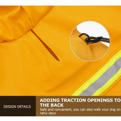 Waterproof Pet Clothes with Hooded Jumpsuit Dog Raincoat for Big Medium Small Dogs  Outdoor Dogs Raincoat Accessories