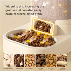 Gravity Pet Feeder and Water Dispenser Set Automatic Dog Feeder and Dog Water Dispenser for Dogs Cats Pets Animals Large Capaci