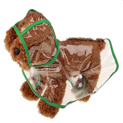Xs-8XL Fashionable Pet Dog Clothes Raincoat Waterproof Transparent Rain-wear Color Edge Snap Design Rain Coat for Large Dogs