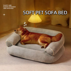 Multifunction Dog Bed Cats Sleeping Bed U-shaped Sofa Warm Winter Puppy Kitten Soft Pet Cushion for Small Medium Large Pet Sofa