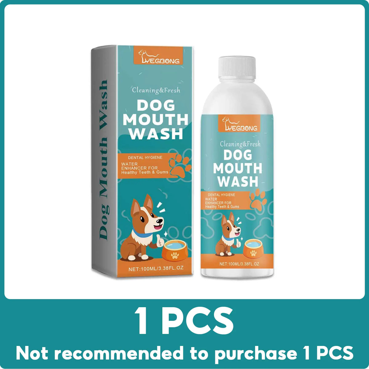 Pet Oral Cleaning Liquid Dental Stain Remover Oral Breath Freshing Mouth Odor Removing Natural Dental Deodorant Dog Mouth Wash