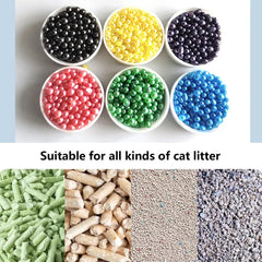 A bottle of deodorant beads for cat sand: makes your home smell comfortable and eliminates odors