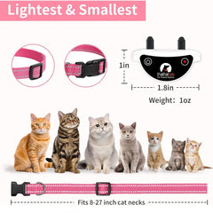 Cat Stop Meowing Collar,Remote Control/Automatic Two-in-one Anti-Meow Training Collar, Cat Accessories Shock Collar with Remote
