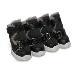 Winter Pet Dog Boots Warm Plush Dog Shoes Non Slip Waterproof Small Dogs Shoes Chihuahua Yorkie Teddy Shoes