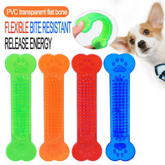Pet Dog Chew Toys Training Games for The Dog Indestructible Rubber Bone Toy Aggressive Chewers Dog Toothbrush GWJ10