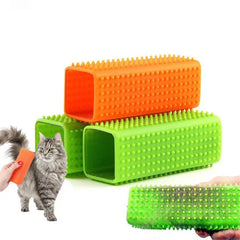 Car Animal Hair Brush for Dog Hair Short Brush for Dogs Long  Cat Pet Hair Silicone Hollow Rubber Cleaning Brush GSZ01