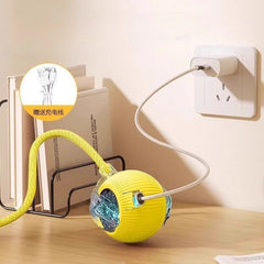 New Cat Interactive Ball Toys Silicone Automatic Rolling Ball With Long Tail Teaser Smart Pet Electric Toy Kitten Cat Toy