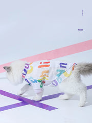 HOOPET Summer Male Cat Kitten Summer Vest Cat Cat Pet Anti-hair Loss Cat Cat Clothes Thin Puppet kitten Blue Cat