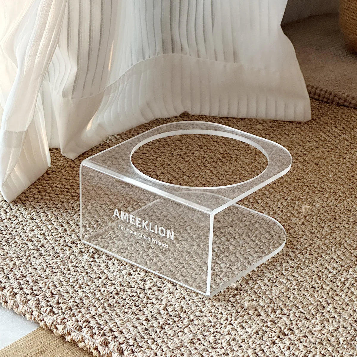 Stainless Steel Cat Bowl With High Legs And Acrylic Elevated Frame For Cervical Protection, Dog Bowl With Large Diameter