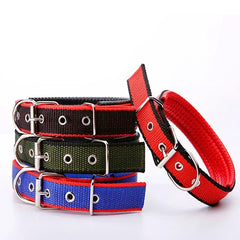 Adjustable Nylon Dog Collar Pet Neck Strap Safety Accessories for Small Medium Large Dogs