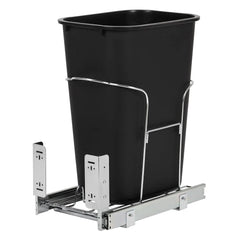 Pull out Trash Can with Full Extension Slides 35 Qt Garbage Waste Recycling Bin Pull out Trash Can for Under Kitchen Cabinet