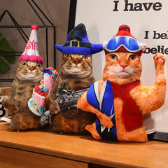 10 Style 30cm Cute Simulation Funny Happy Cat Throw Pillow Plush Toy Stuffed Animal Birthday Holiday Gift Kids Collectible Toy