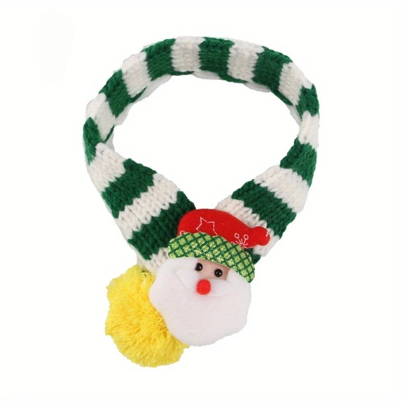 1PC Christmas Style Pet Scarf, Creative Warm Dog Scarf, Dog Decorative Scarf, Pet Scarf, Dog Cold Scarf, Christmas Decoration