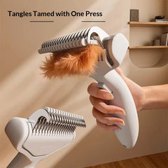 New Pet Knot Comb Cat Dedicated To Floating Hair Comb Dog Thinning Brush Artifact Stainless Steel Cat Hair Cleaning Brush.