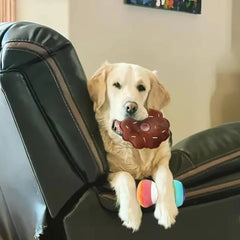 Dog toys 7-piece set of puppy voice toys plush pet chewing plush fruit snacks and vegetables puppy toys