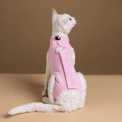 Cat Clothes Recovery Suit Small Dog Onesie After Surgery Wear Wounds Anti Licking Adjustable Collar Kitten Pajamas Bodysuit
