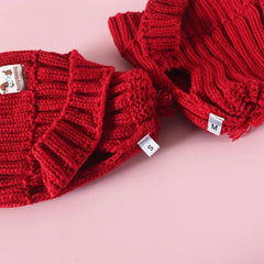 Dog Winter Hats Warm Puppy Dog Knitted Cap with Ear Holes for Cats and Small Medium Dogs Cold Weather Windproof Pet Beanies Hats