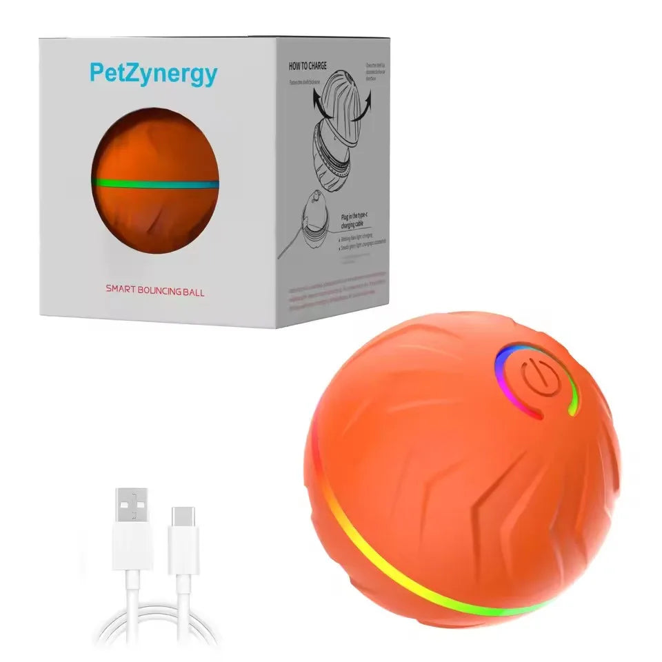 Pet Intelligent Gravity Bouncing Ball Dog Interactive Electric Smart Rolling Ball Dog Jumping Ball Pet Relaxation Sports Toys