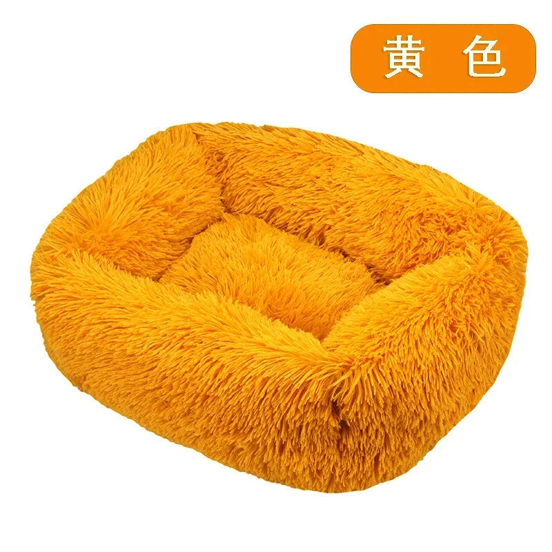 Dog Bed Cushion Super Soft Plush Cat Beds for Dog Cat Winter Warm Sleeping Pet Kennel Removable Dog Sofa Mat Large Dogs House