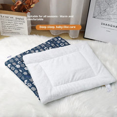 Thickened and Warm Autumn and Winter Leather Cotton Linen Lamb Wool Pet Mats Dog Mats All Season Available Pet Blankets Cat Mats