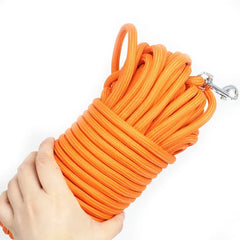 5M/10M/15M Long Rope Training Dog Leash- Heavy Duty Nylon Recall Agility Training Dogs Lead Leash for Medium Large Dog Leash