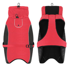 Dog Clothes Warm Large Dog Coat Jacket Reflective Raincoat Clothing For Medium Large Dogs French XL-6XL