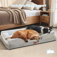 Medium & Large Sized Dog Sleeping Mat Square Dog Bed Memory Sponge Pet Sofa Dog Winter Warm Thickened Pad Removable Cover