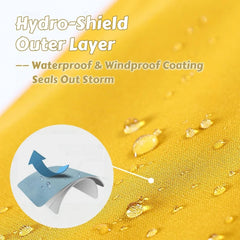 Storm Reflective Trim Dog Raincoat - Windproof & Waterproof Outdoor Adventure Jacket for Small/Medium Dogs Dog Clothes