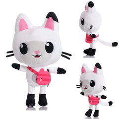 25cm 8Pcs Gabby doll house plush toy cartoon stuffed animal mermaid cat mermaid plush doll children's Christmas gift