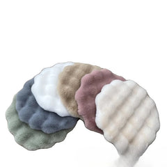 Rabbit Plush Cat Nest Cushion Doghouse Sleep Round Seat Cushion Pet Bed Sleep Wool Pad Autumn and Winter Warm Cat Floor Mat