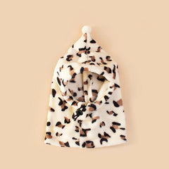 Pet All-inclusive Dog Hat Fashionable Leopard Pattern Winter Dog Hat Soft Comfortable Pet Supplies for Dogs Cats Puppies