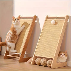 A sturdy and thick cat scratch board - free of clutter, designed for sofa safety, used for exercise and relaxation
