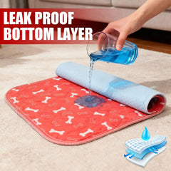 Puppy Pee Pads, Pet Training Pads for Dogs and Cats, Washable & Disposable Housebreaking Pads with Printed Design