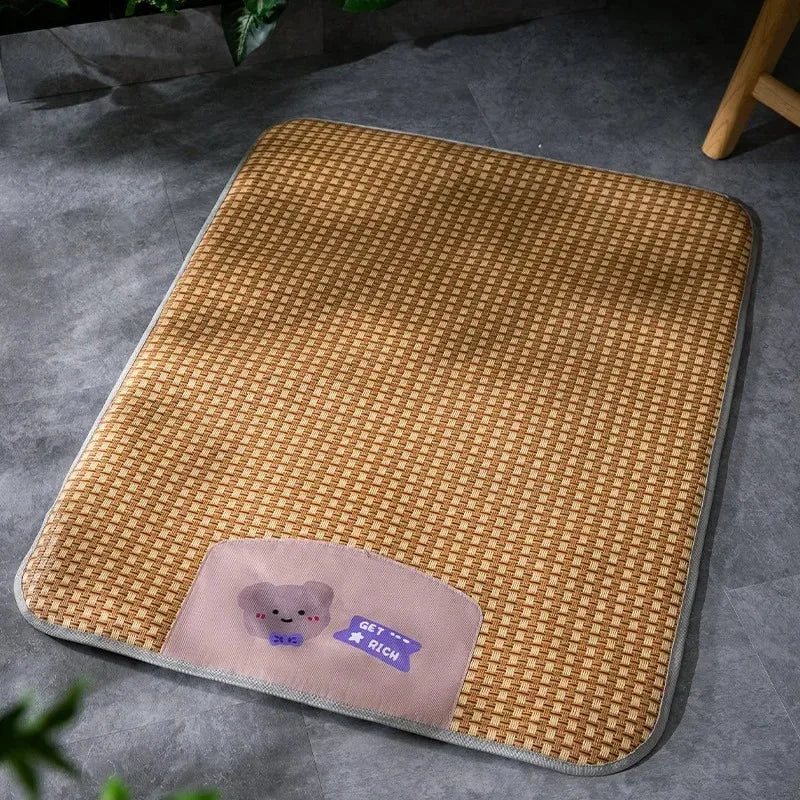 Mat for Dogs Summer Cooling Pet Bed Beds Dog Basket Puppy Cats Accessories Kennel Products Accessory Large Bedding Cushions Pets